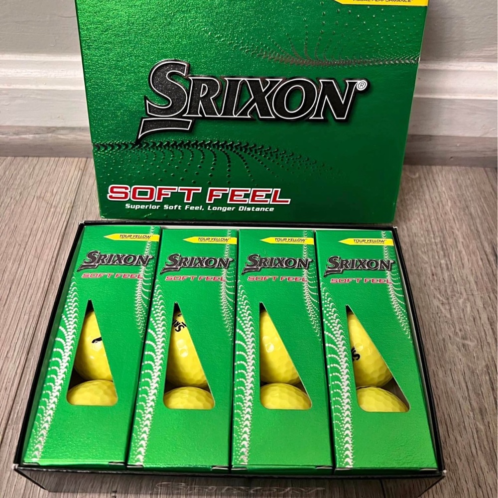 Srixon Soft Feel Golf Balls - Yellow (12 Pack)